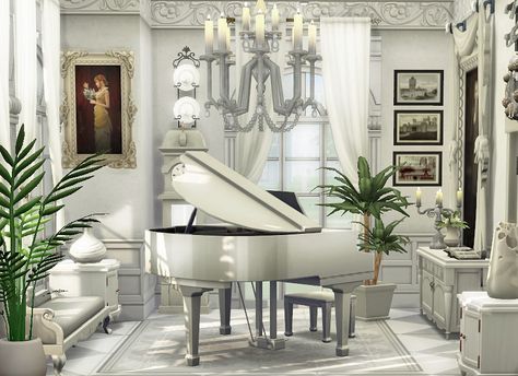 Bloxburg Old Money Mansion Layout, Sims 4 Palace Interior, Music Room Bloxburg, Victorian Bedroom Bloxburg, Roblox Layout, Sims Mansion, Sims Vampire, Bloxburg Castle, Bloxburg Decor