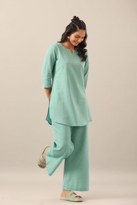 Turquoise Clothes, Lounge Wear Sets, Cotton Loungewear, Loungewear Set, Turquoise Color, Cotton Dresses, Pure Cotton, Lounge Wear, Turquoise