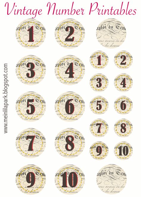 Ich werde einfache mal zahlen auf alte buchseiten drucken!! das ist auch eine gute Idee!  FREE printable vintage number tags and stickers Tag Font, Font Numbers, Free Printable Numbers, Fonts Christmas, Free Printable Planner, Christmas Font, Number Labels, Free Printable Planner Stickers, Vintage Numbers