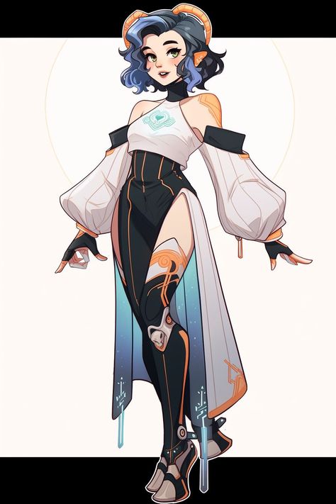 Psychic Aesthetic Outfit, Villain Clothes Design, Fantasy Clothing Drawing Outfit Ideas, Sorcerer Outfits Female, Water Hero Costume, Healer Outfit Design, Blue Cyberpunk Outfit, Phoenix Inspired Outfit, Adoptable Outfit Female