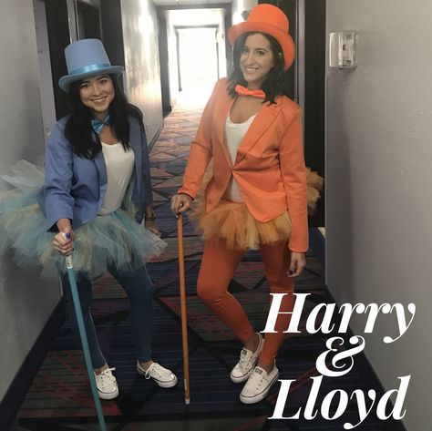 Funny Duet Halloween Costumes, Duet Costumes Halloween, Duo Halloween Costumes Gold Digger, Movie Duos Costumes Easy, Dum And Dumber Halloween Costume, Women’s Duo Halloween Costumes, Dynamic Duos Costumes, Girl Duo Costumes, Dynamic Duo Costumes