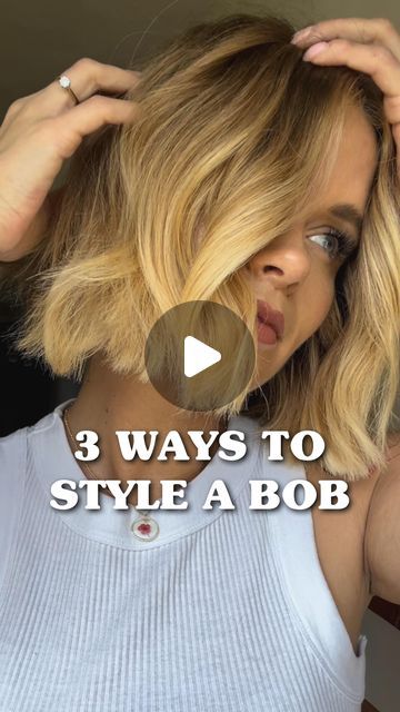 Mathilde Heather on Instagram: "3 ways I style my bob…which is your fave?  Look 1 - natural wave  Look 2 - half up Look 3 - beach waves  . . Product @kerastase_official elixir ultime to smooth Clip @mykitsch for cuteness 🥹 Tool @cloudninehair for texture Necklace @lisaangeluk" Bob Beach Waves, Side Swept, Natural Waves, Long Bob Hairstyles, Bob Styles, Long Bob, Girls Hair, Bob Cut, Beach Waves