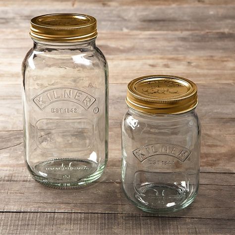 Kilner preserve jars | Remodelista Pickling Crock, Juice Jar, Jars For Sale, Kilner Jars, Canning Supplies, Jar Ideas, Glass Storage Jars, Kitchenware Store, Pickle Jars