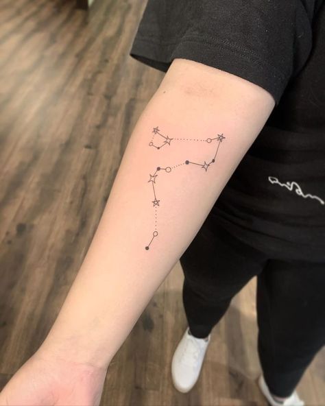 Small Draco Malfoy Tattoo, Draco Tattoo Ideas, Draco Star Constellation Tattoo, Draco Constellation Tattoo, Draco Malfoy Tattoo Ideas, Multiverse Tattoo, Draco Malfoy Tattoo, Slytherin Tattoo, Draco Constellation