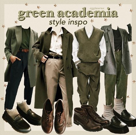 — jo on Instagram: “fc : 80,881 ���🌱green academia i was gonna post something halloween-related but i got lazy lol. also why was everyone celebrating halloween…” Green Academia, Academia Aesthetic Outfit, Dark Academia Outfits, Dark Academia Outfit, Dark Academia Style, Academia Clothes, Academia Outfits, Vintage Menu, Aesthetic Outfits Men