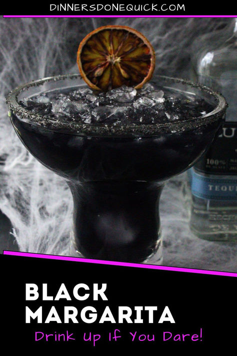 Get spooky this Halloween with the Black Margarita! A chilling twist on the classic margarita with a jet-black color that’s perfect for haunted gatherings. This eerie cocktail pairs bold tequila flavors with a splash of lime, creating a drink that's both delicious and visually striking. Impress your guests with this black magic in a glass—serve it at your Halloween party and watch them come back for more! Try this today! 🎃🍹 #BlackMargarita #HalloweenMargarita #HalloweenDrinks #TequilaCocktails Halloween Party Margarita, Lump Of Coal Margarita, Halloween Drink With Tequila, Black Margarita Recipe Halloween, Halloween Cocktails With Tequila, Black Magic Margarita, Black Margarita Recipe, Halloween Margaritas For A Crowd, Tequila Halloween Cocktails