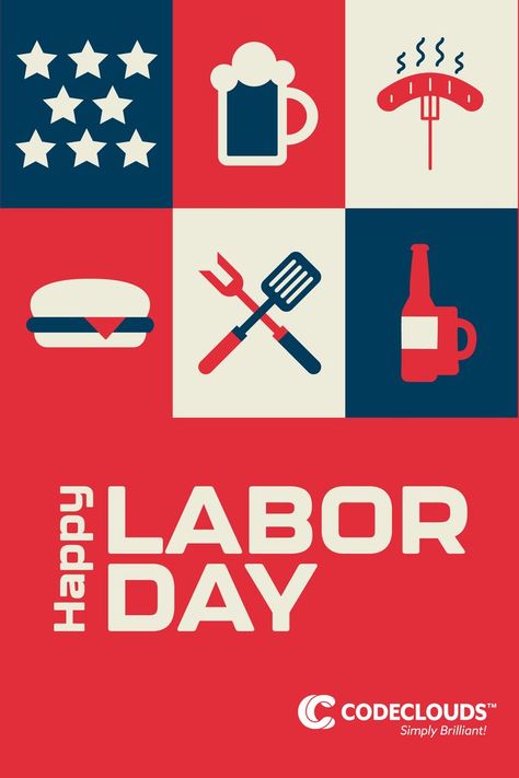 Happy Labor Day! We hope everyone in the US enjoys their well-earned day off with friends and family! #USLaborDay #LongWeekend #DayOff #NoWork #CodeClouds Us Labor Day, Happy Labor Day, Long Weekend, Social Media Posts, Labor Day, Facebook Twitter, Day Off, Happy Day, Motion Graphics