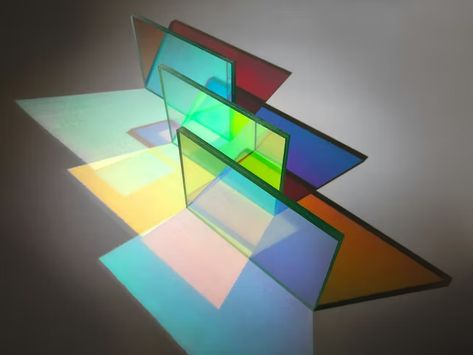 Optichroic® Dichroic Glass from Bendheim - Architizer Playground Design, Dichroic Glass, Light Show, Paper Lamp, Novelty Lamp, Table Lamp, Google Search, Lighting, Glass