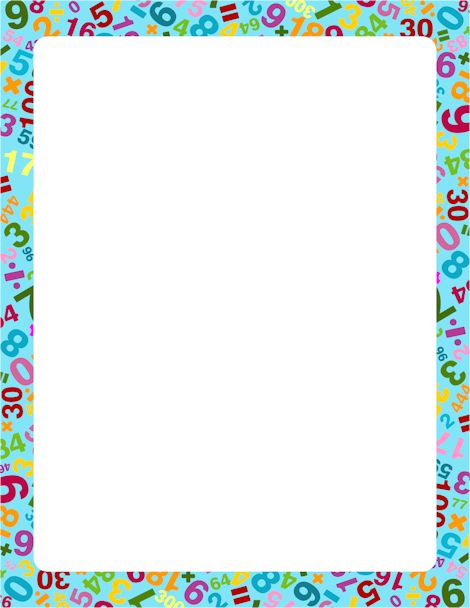 A great border for math teachers featuring numbers and math symbols in different colors. Free downloads at http://pageborders.org/download/math-border/ Math Frames And Borders, Math Border, Printable Borders, Math Wallpaper, Drawing Borders, Math Clipart, Printable Border, Borders Free, Scrapbook Frames