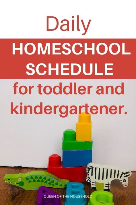 Kindergarten Homeschool Schedule, Homeschool Schedule Printable, Homeschool Daily Schedule, Kindergarten Schedule, Homeschooling Kindergarten, Starting Kindergarten, Indoor Activities For Toddlers, Toddler Schedule, Homeschool Routine