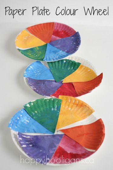 A colour wheel craft for toddlers and preschoolers. A fun and beautiful way for kids to learn about colour with paper plates and paint. Wheel Crafts, Trillium Flower, Happy Hooligans, Wheel Craft, Preschool Colors, Colour Wheel, Wheel Art, Teaching Colors, Toddlers And Preschoolers