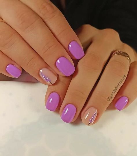 Gel Dip Nails Designs Summer, Cabo Nails Summer, Gel Nails Ideas For Work, Short Gel Nails Summer Pink, Short Acrylic Nails For Work, Short Shellac Nail Designs, Simple Lavender Nails, Lavender Short Nails, Summer Dipped Nails