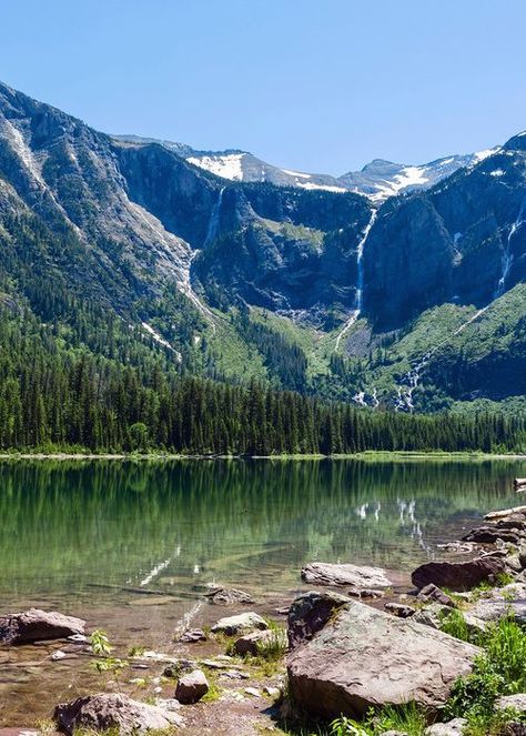 Avalanche Lake Montana, Avalanche Lake, Montana Lakes, Lake Montana, Yellowstone Vacation, Big Sky Montana, Big Sky Country, Nature Pics, Glacier National