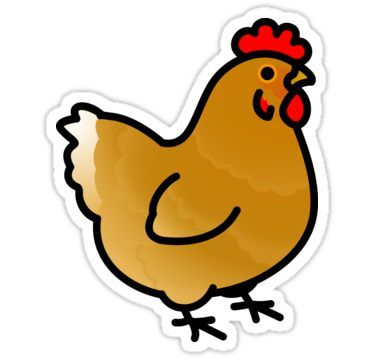 Chicken Sticker, Easy Disney Drawings, Red Bubble Stickers, Cute Laptop Stickers, Bubble Stickers, Cute Kawaii Animals, Family Pets, Hydroflask Stickers, Surrealism Painting