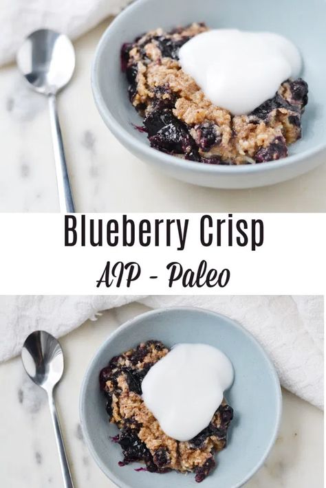 Aip Phase 1 Recipes, Aip Blueberry Recipes, Aip Cobbler, Paleo Aip Recipes, Aip Desert, Aip Breakfast Recipes, Aip Dessert Recipes, Aip Veggies, Aip Paleo Breakfast