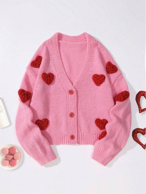 Lovecore Fashion, Cute Valentines Day Outfits, Heart Cardigan, Cute Modest Outfits, Aesthetic Outfit Ideas, Fashion Aesthetics, Hijab Fashion Inspiration, Valentine's Day Outfit, Private Jet