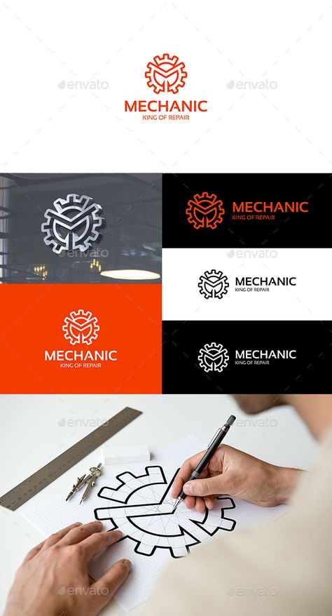 Logo For Engineering Company, Logo Mechanic Design, Industrial Engineering Logo, Mechanical Logo Design, Mechanical Engineering Logo Design, Mechanic Logo Design Ideas, Engineer Logo Design, Auto Logo Design, Auto Repair Logo