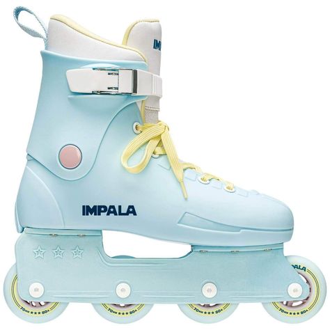 Impala Lightspeed Inline Skate - Sky Blue/Yellow Roller Skate Shoes, Inline Skates, Inline Skate, Breaking In, Boot Liners, Inline Skating, Comfortable Boots, Roller Skate, Roller Skates