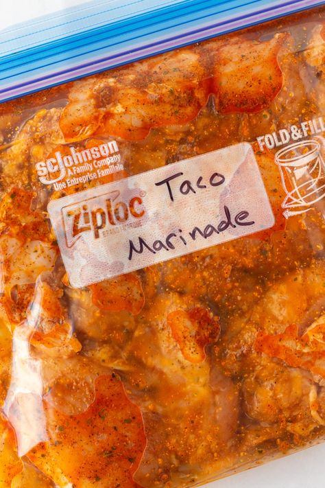 Pork Taco Marinade, Chicken Taco Marinade, Steak Taco Marinade, Steak Taco Recipe, Steak Bites Recipe, Steak Tacos, Pork Tacos, Steak Marinade, Steak Bites