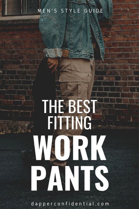 What are the perfect work pants?This could be the decades of sturdiness Carhartt created with their cotton duck material, and others may want the expansive array of features Dickies adds to its work pants. #work #menswear Men’s Work Pants, Work Pants Outfit Men, Work Pants Outfit, Best Work Pants, Mens Fall Fashion, Pants Outfit Work, Searching For Love, Urban Male, Dickie Work Pants