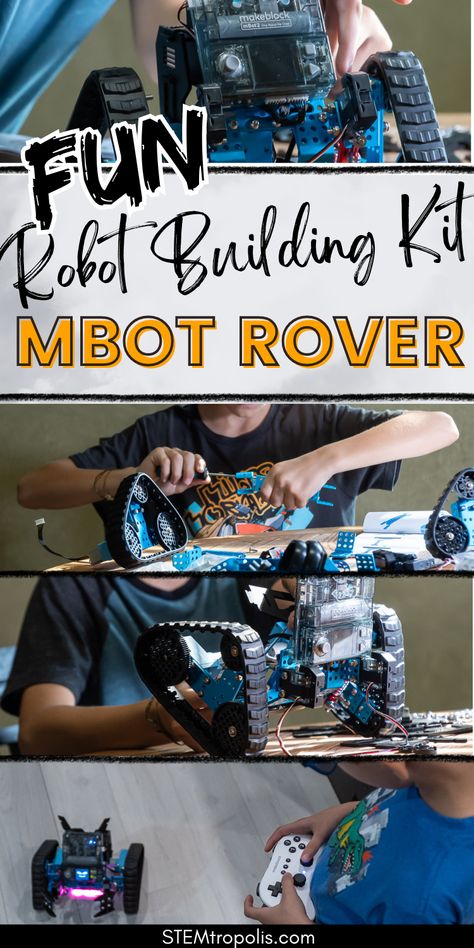 Get into robot building 🤖 with STEM kits that make learning fun! Whether you're starting with basic programming using code blocks or exploring advanced coding languages, these educational robots and robot toys are perfect for all ages. Build your own robot using construction toys, assemble your own remote control robot with mBot robot kits. We love our mBot 2 with the Rover Add on. Join us in  the STEM lab 🧪, use programming software, and boost your STEM education as you learn robotics! 🚀 Coding And Robotics, Build Your Own Robot, Kids Coding, Robot Building, Learn Robotics, Basic Coding, Remote Control Robot, Code Blocks, Educational Robots