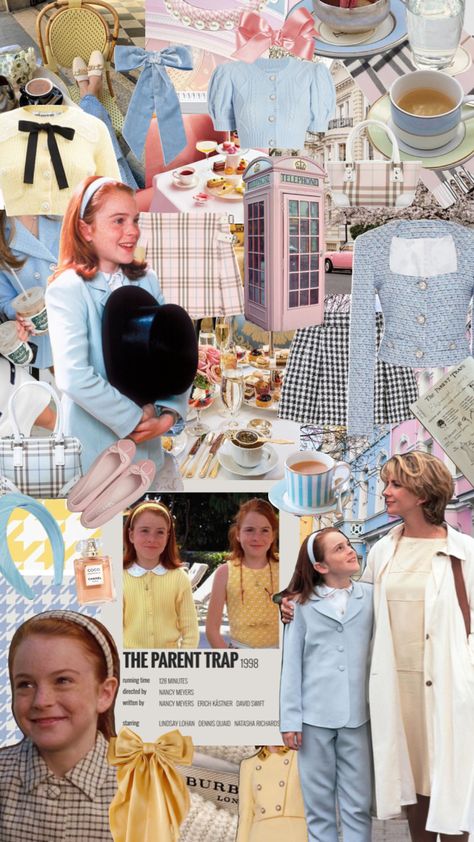 annie james 🎀 #preppy #outfitinspo #vibes #aesthetic #theparenttrap #parenttrap #meredithblake #anniejames #movies Annie Parent Trap Outfit, Parent Trap Aesthetic Wallpaper, Annie James Outfits, Annie James Aesthetic, Annie Parent Trap, The Parent Trap Party, Pretty Woman Movie Aesthetic, Preppy Movies, Parent Trap Party