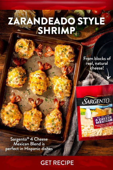 Try this Mexican Recipe with Sargento® Shreds​ Dinner Recipes Seafood, Recipes Shrimp, Fresh Shrimp, Breakfast Quiche Recipes, Mexican Recipe, Shrimp Recipes For Dinner, Breakfast Quiche, Lime Sauce, Shrimp Recipes Easy