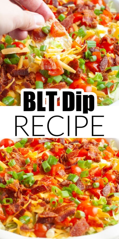 B L T Dip, Bacon Lettuce Tomato Dip, Creamy Blt Dip 12 Tomatoes, Blt Dip With Cream Cheese, Bacon Tomato Dip, Dip With Tomatoes, Tomato Dip Recipes, Blt Dip Recipe, Ozempic Diet