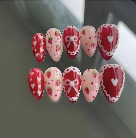 Short Almond, Pretty Gel Nails, Really Cute Nails, Soft Nails, Kawaii Nails, Press Ons, Cute Nail Art, Cuticle Pusher, Dream Nails