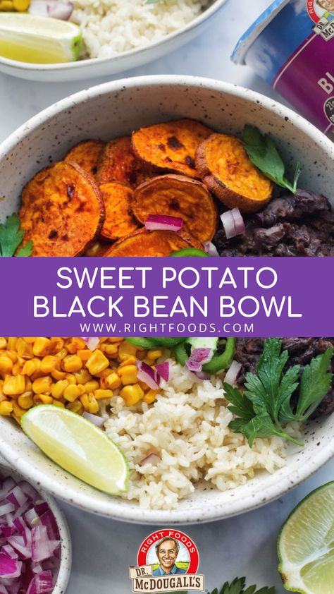 Feel free to drool over @plantifullybased's sweet potato black bean bowl, made using our black bean & lime soup and tons of crisp veggies! Sweet Potato Black Bean Bowl, Black Beans Sweet Potato, Black Bean Bowl, Sweet Potato Dip, Potato Dip, Lime Soup, Bean Bowl, Sweet Potato Black Bean, Plant Based Recipes Easy