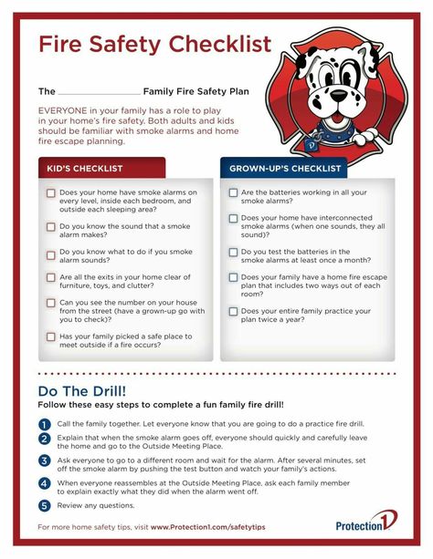 Fire safety checklist Fire Safety Week Kindergarten, Wildfire Evacuation, Family Safety Plan, Evacuation Checklist, Safety Town, Homeschool Themes, Fire Safety For Kids, Fire Safety Activities, Family Emergency Plan