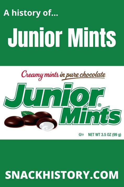 Junior Mints Names Of Candy, Junior Mints, Mint Candy, Movie Theaters, Food History, Peppermint Candy, Chocolate Peppermint, Non Alcoholic Drinks, Home Entertainment