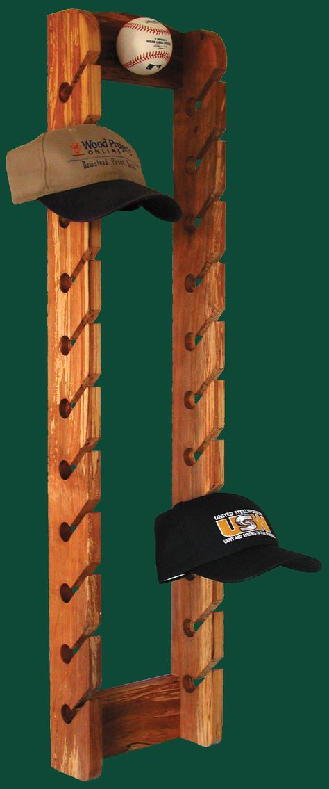 27 Brilliant Hat Rack Ideas for Your Next DIY Project!   #hatrack #hat #rack #DIY #cowboy #furniture #DIYproject Hat Rack Ideas, Baseball Hat Racks, Baseball Cap Rack, Diy Hat Rack, Cowboy Hat Rack, Cap Rack, Chair Woodworking Plans, Table Woodworking, Train Table