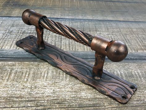 Barn Door Projects, Barn Door Cabinet, Barn Door Handle, Gate Handles, Rustic Barn Door, Barn Door Handles, La Forge, Iron Door, Door Pull Handles