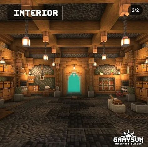 Minecraft Storage Room, Mine Entrance, Minecraft Storage, Minecraft Underground, Minecraft Java Edition, Interior Minecraft, Minecraft Building Guide, Minecraft Wall, Minecraft Java