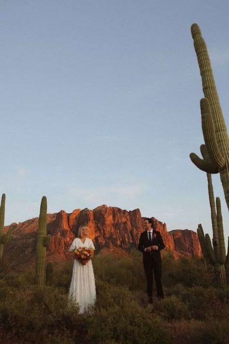 wedding dresses for the modest bride || swiss dot textured gown with flowy flutter sleeves - Photos by Captured by Haylie Alta Moda Bridal - Salt Lake City bridal - Utah bridal Lost Dutchman State Park, Elopement Destinations, Alta Moda Bridal, Arizona Elopement, Couples Shoot, Arizona Photographer, Luxury Wedding Photography, Elopement Ideas, Scottsdale Arizona