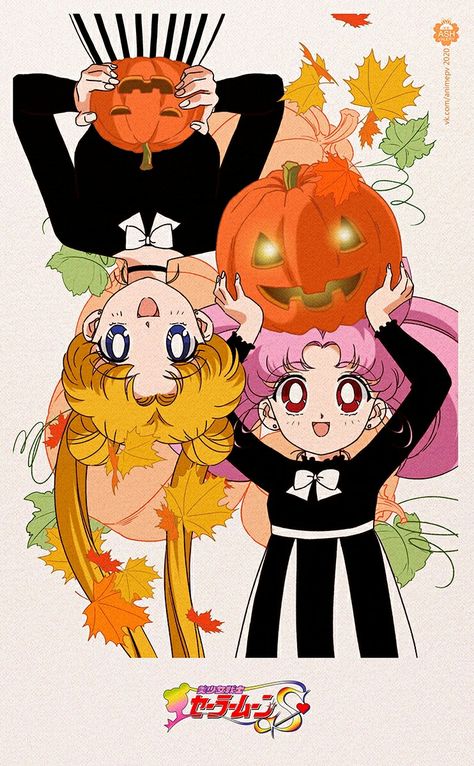 Sailor Moon Universe: Moon Family. Art by Valery Ash. Sailor Moon Halloween Wallpaper, Halloween Sailor Moon, Sailor Moon Halloween, Sailor Moon Official, Usagi Mamoru, Sailor Moon And Tuxedo Mask, Miku Fanart, Sailor Moons, Chibiusa Tsukino