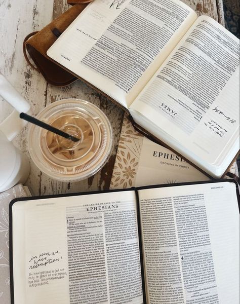 2024 Vision Board Aesthetic Pictures Bible, Vison Boards Bible, Bible Beige Aesthetic, Vision Board Ideas Bible, 2024 Vision Board Aesthetic Christian, Bible Study And Coffee, Bible Study Photography, Bible Athestic, Aesthetic Bible Pictures