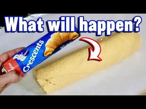 (92) What if.. You bake Pillsbury Crescent Rolls WITHOUT unrolling? - YouTube Pilsbury Crescent Rolls, Crescent Roll Bread, Pillsbury Croissant, Crescent Roll Pastry, Pillsbury Crescent Recipes, Pillsbury Crescent Roll Recipes, Crossant Recipes, Pillsbury Crescent Rolls, Bread Twists