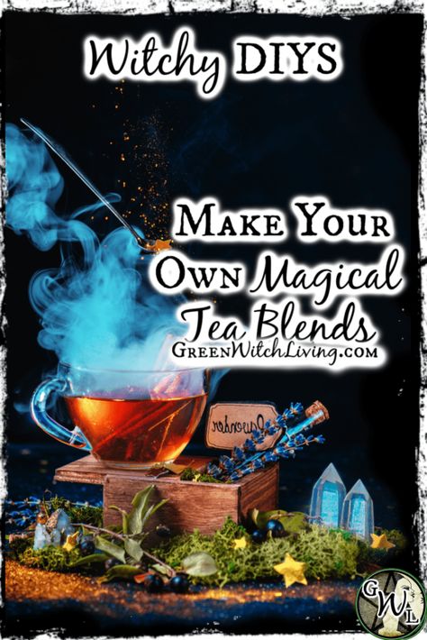 Magical Tea, Tea Blends Recipes, Magic Tea, Mushroom Tea, Types Of Herbs, How To Calm Nerves, Chinese Tea Ceremony, Herbal Infusion, Herbal Blends