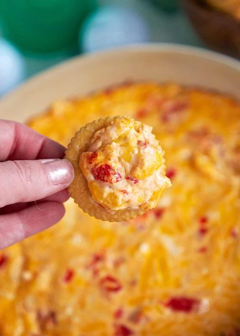 Top 11 Recipes for The Masters - Plain Chicken Fritos Recipe, Pimiento Cheese Dip, Baked Pimento Cheese, Pimento Cheese Dip Recipe, Peppers Cream Cheese, Pimento Cheese Dip, Cheese Dip Recipe, Pimiento Cheese, Cheesy Dip