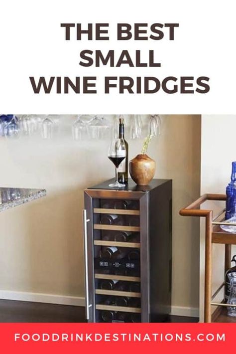 Wine Refrigerator Ideas Small Spaces, Wine Fridge In Living Room, Small Beverage Fridge, Wine Fridge In Kitchen Free Standing, Small Kitchen Island With Wine Fridge, Wine Cooler Ideas, Wine Cooler Cabinet Ideas, Wine Refrigerator Ideas, Wine Cooler In Kitchen