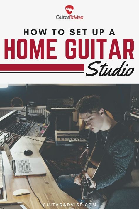 Interested in creating professional guitar recordings from the comfort of your home? Learn exactly how to set up your home guitar studio without breaking the bank #guitar #recordingstudio Semi Acoustic Guitar, Guitar Studio, Home Recording Studio Setup, Recording Studio Setup, Music Recording Studio, Electric Guitar Kits, Music Recording, Types Of Guitar, Guitar Room