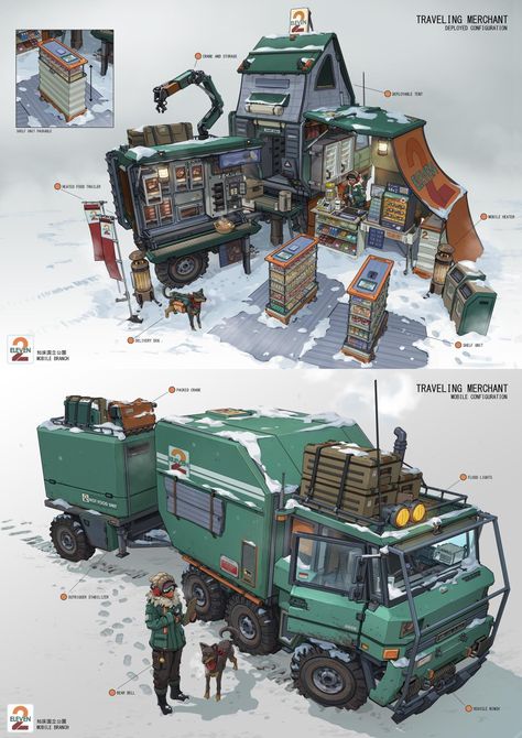 Concept Art Vehicles, Sci Fi Vehicle Concept Art, Vehicles Concept Art, Sci Fi Vehicle, Car Concept Art, Vehicle Concept Art, Truck House, 3d Karakter, Concept Vehicles Sci Fi