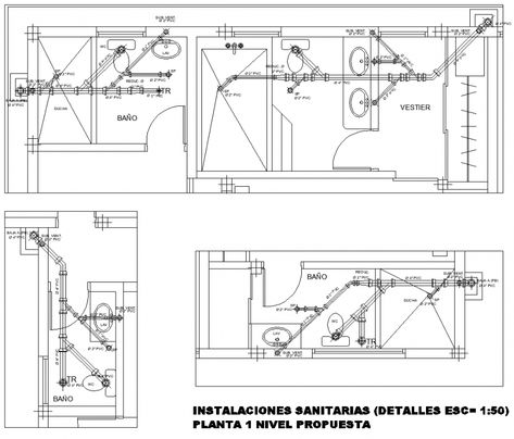 Plumbing detail plan drawing in dwg file. Plumbing Layout House Plans, Plumbing Plan For House, Plumbing Drawing Plan Bathroom, Residential Plumbing Plan, Plumbing Plan Layout, Plumbing Drawing Plan House, Plumbing Installation Plan, Plumbing Drawing Plan, Bathroom Plumbing Layout