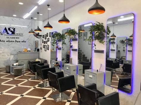 Pop Design For Parlour, Unisex Salon Design, Barber Shop Pictures, Barbershop Design Interior, Parlour Design, Drawing Cards, Hindu Tattoos, Best Barber Shop, Balcony Glass Design