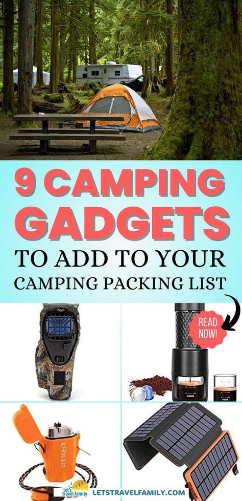 Unique Camping Gear, Hiking Gadgets, Camping Gear Gadgets, Camping Packing List, Best Gadgets, Camping Gadgets, Survival Skills Life Hacks, Outdoor Gifts, Embrace Nature