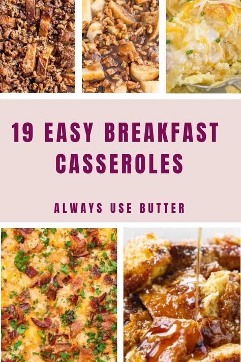 If you’re tired of the same old breakfast routine, why not switch things up with some delicious breakfast casseroles? These hearty dishes are perfect for feeding a crowd or meal prepping for the week ahead. Breakfast Ahead Of Time, Breakfast For A Group Make Ahead, Meal Train Breakfast Ideas, Easy Breakfast Prep For The Week, Brinner Ideas, Bagel Breakfast Bake, Easy Weeknight Casseroles, Delicious Breakfast Casserole, Make Ahead Breakfast Casserole