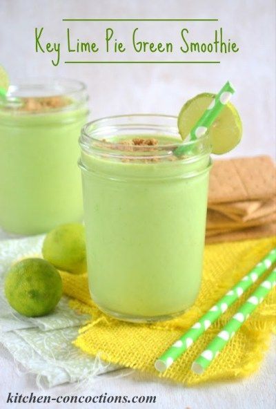 Key Pie Green Smoothies Green Smoothie Recipes Healthy, Lime Smoothie, Apricot Smoothie, Green Smoothie Challenge, Smoothie Recipes For Kids, Smoothie Easy, Green Detox Smoothie, Smoothies And Shakes, Smoothie Ideas