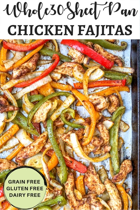 Whole30 Sheet Pan, Sheet Pan Chicken Fajitas, Homemade Fajita Seasoning, Sheet Pan Chicken, Pan Chicken Fajitas, Sheet Pan Dinners Recipes, Whole30 Recipes, Steak Fajitas, Awesome Recipes